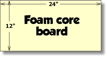 foam board 12 x 24